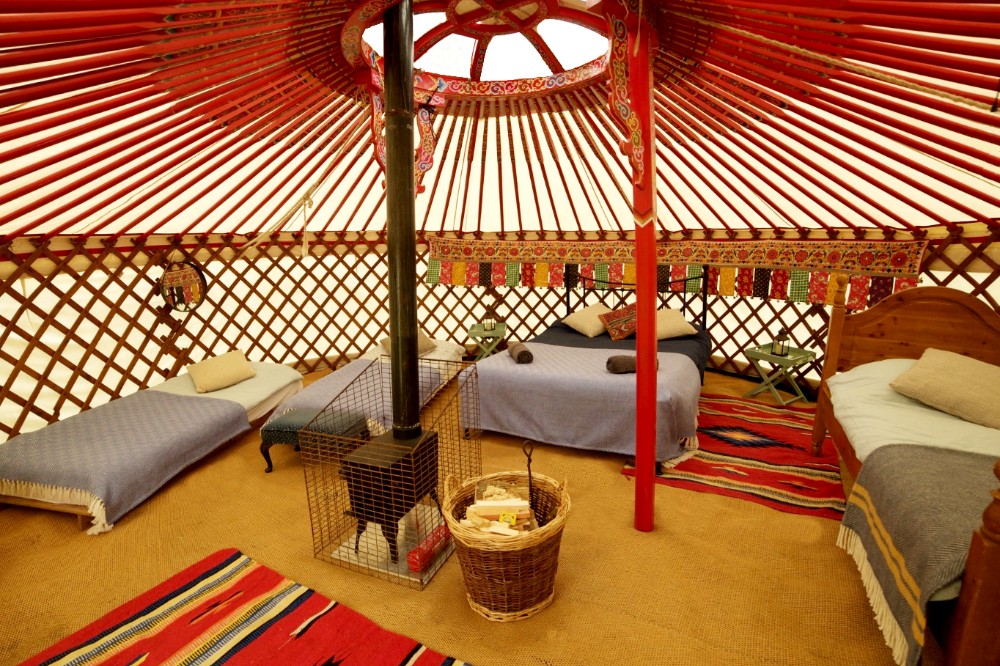 Red 19 Inside of a yurt